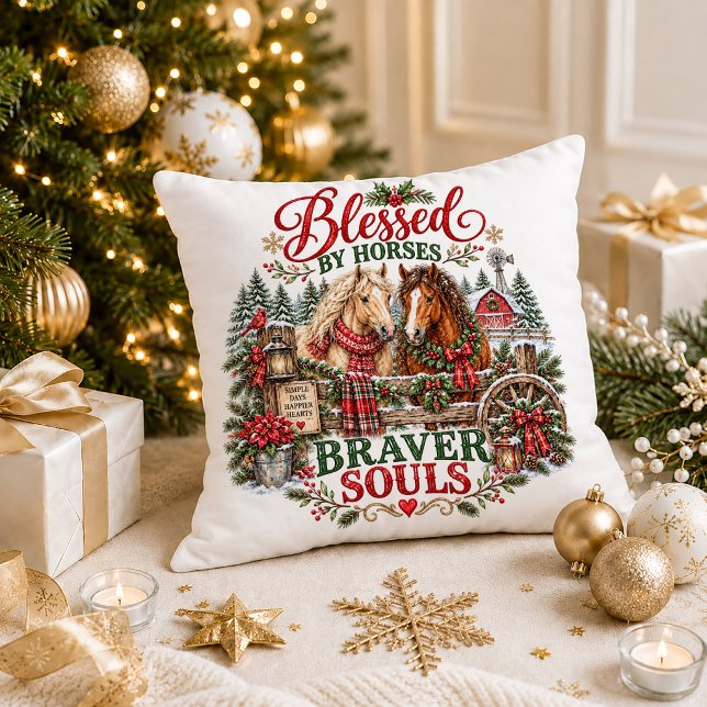 Kerstmonogram Citaten Sierkussen (Christmas Monogram Quote Decorative Throw Pillow)