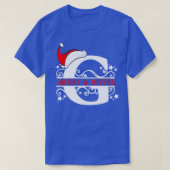 kerstmonogram G T-shirt (Design voorkant)