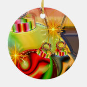 kerstmonogram keramisch ornament (Achterkant)