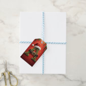 Kerstmonogram Letter A Voor Kerstcadeaus Cadeaulabel (Met Touw)