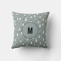 Kerstmonogram Pillow
