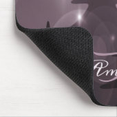 Kerstmonogram Roze Bomen Vakantie Winter Muismat (Hoek)
