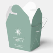 Kerstmonogram Snowflake Bedankdoosjes (Geopend)