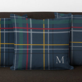 kerstmonogram voor de gevlekte zeemacht kussen