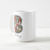 Kerstmonogrammok, Gepersonaliseerde naam mok (Voorkant links)