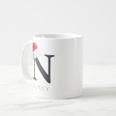 Kerstmonogrammok Koffiemok (Voorkant links)