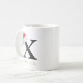 Kerstmonogrammok Koffiemok (Voorkant links)