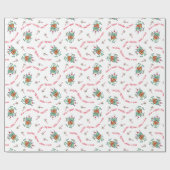 Kerstmonster met cadeau cadeaupapier (Vlak)