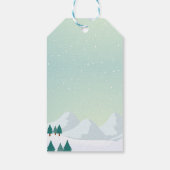 Kerstmonstertruck Santa Cadeaulabel (Achterkant)