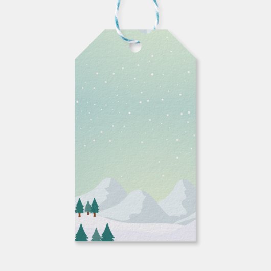 Kerstmonstertruck Santa Cadeaulabel (Achterkant)