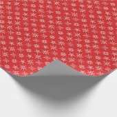 Kerstmooie rode witte legante Feestdagen Cadeaupapier (Hoek)