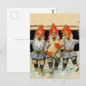 “Kerstmoppen” door Jenny Nystrom Briefkaart (Voorkant / Achterkant)