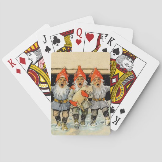 “Kerstmoppen” door Jenny Nystrom Pokerkaarten (Achterkant)