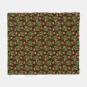 Kerstmoppen - fleece deken (Voorkant (Horizontaal))