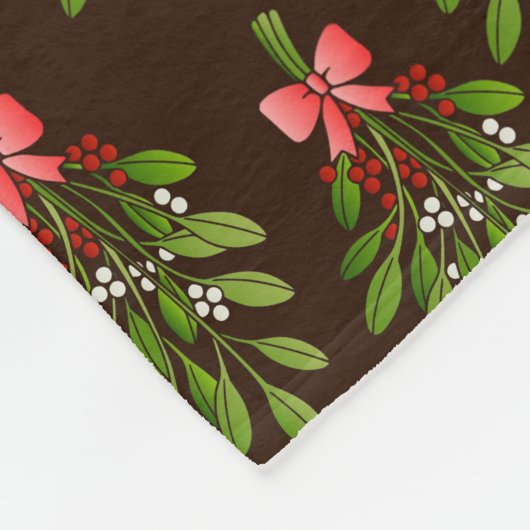 Kerstmoppen - fleece deken (Hoek)