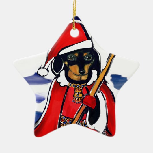 KERSTMOPPENTJE KERAMISCH ORNAMENT (Voorkant)