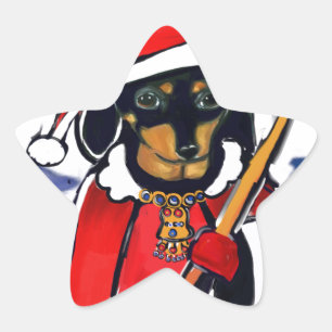 KERSTMOPPENTJE STER STICKER
