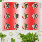 Kerstmops Theedoek (Gevouwen)