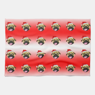 Kerstmops Theedoek