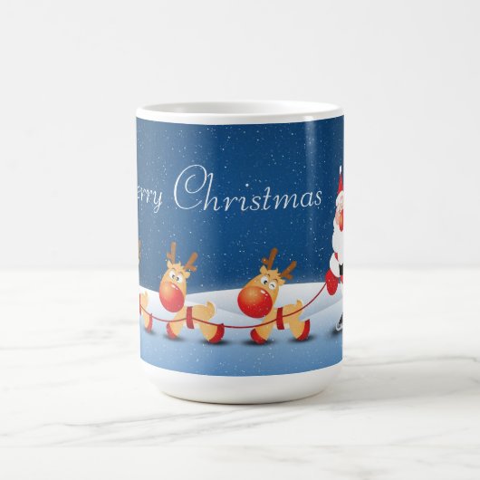 Kerstmorfine Mok/Kerstman en rendier Magische Mok (Midden)