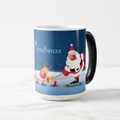 Kerstmorfine Mok/Kerstman en rendier Magische Mok (Voorkant rechts)
