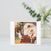 Kerstmorgen 1921 feestdagenkaart (Staand voorkant)
