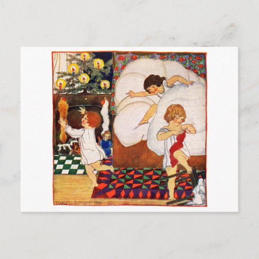 Kerstmorgen 1921 feestdagenkaart (Voorkant)