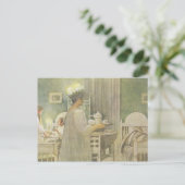 Kerstmorgen, café in Lasst Licht Hinin Feestdagenkaart (Staand voorkant)