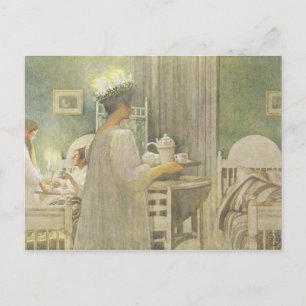 Kerstmorgen, café in Lasst Licht Hinin Feestdagenkaart