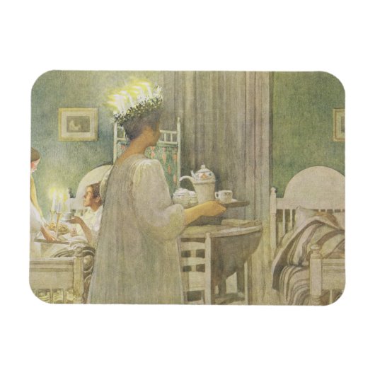 Kerstmorgen, café in Lasst Licht Hinin Magneet (Horizontaal)