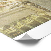 Kerstmorgen, café in Lasst Licht Hinin Poster (Hoek)