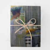 Kerstmorgen, de feestdag van Saint Lucy Inpakpapier Vel (In situ)