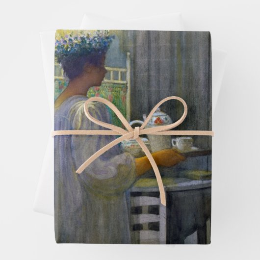 Kerstmorgen, de feestdag van Saint Lucy Inpakpapier Vel (In situ)