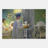 Kerstmorgen, de feestdag van Saint Lucy Inpakpapier Vel (Voorkant)