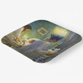 Kerstmorgen, de feestdag van Saint Lucy Papieren Bordje (Gebogen)