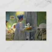 Kerstmorgen, de feestdag van Saint Lucy Visitekaartje (Voorkant)