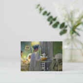 Kerstmorgen, de feestdag van Saint Lucy Visitekaartje (Staand voorkant)