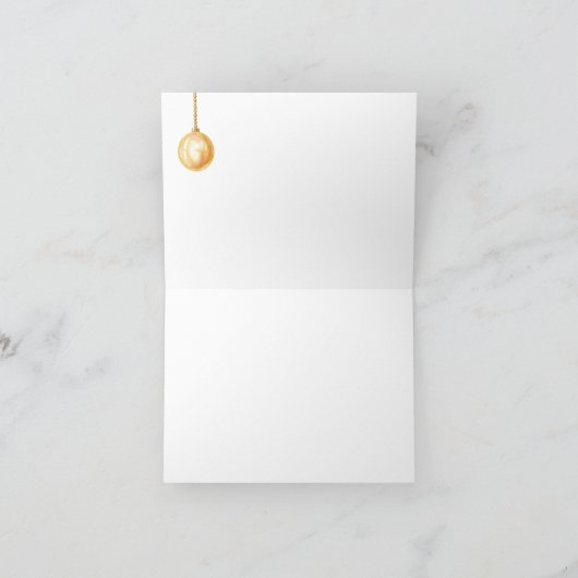 Kerstmorgen fiets Dank je wel Bedankkaart (Binnen)