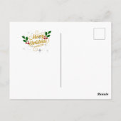 Kerstmorgen, kunstschilderij, briefkaart (Achterkant)