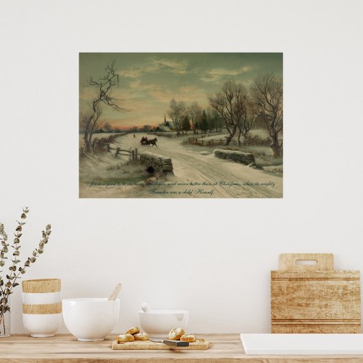 Kerstmorgen - Poster #2 (Keuken)