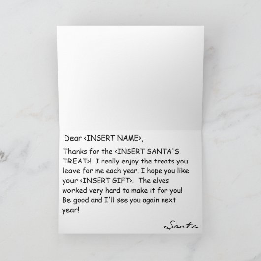 Kerstmorgenbericht van de Kerstman Feestdagen Kaart (Binnen)