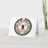 Kerstmorgenbericht van de Kerstman Feestdagen Kaart (Voorkant)