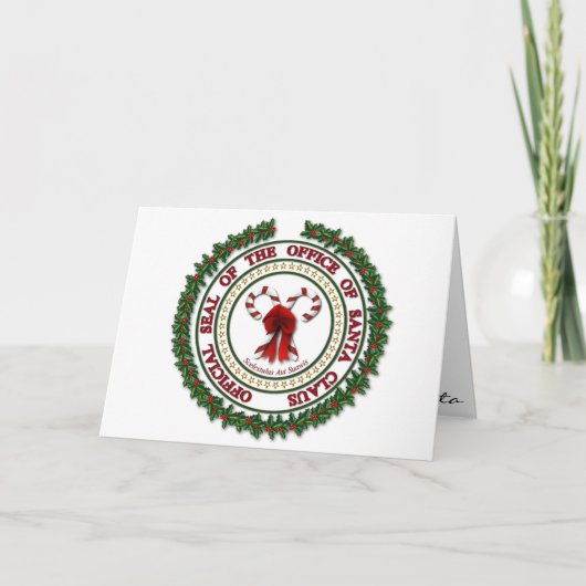 Kerstmorgenbericht van de Kerstman Feestdagen Kaart (Voorkant)