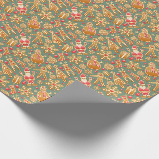 Kerstmoskeeën voor ontbijt cadeaupapier (Hoek)