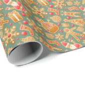 Kerstmoskeeën voor ontbijt cadeaupapier (Rol Hoek)