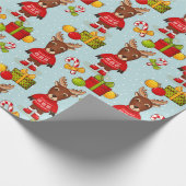 Kerstmoss Wrapping Papier (Hoek)