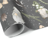 Kerstmossen en kabouters cadeaupapier (Rol Hoek)