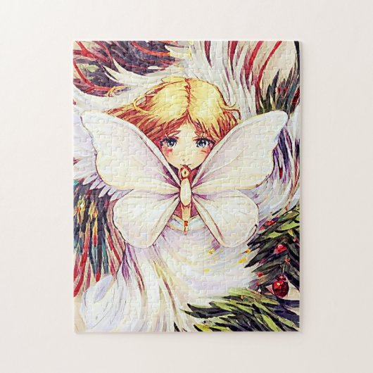 kerstmot legpuzzel (Verticaal)