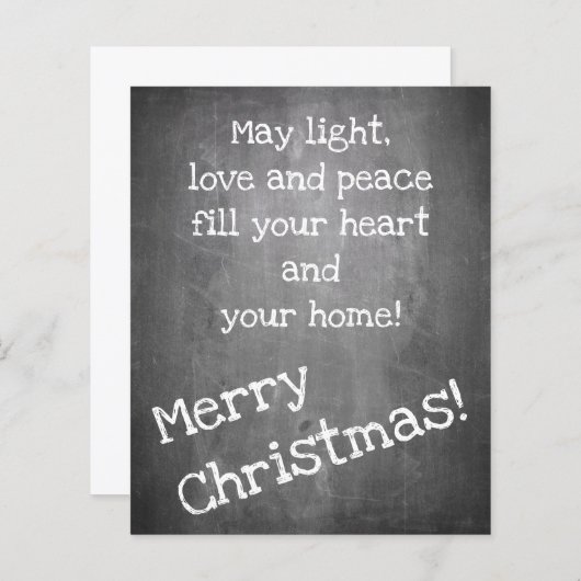 Kerstmotief in chalkboardstijl - XMAS (Voorkant / Achterkant)