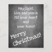 Kerstmotief in chalkboardstijl - XMAS (Voorkant)